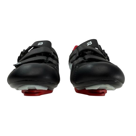 PELOTON PL-SH-B-45 Black Leather Low Top Cycling With Cleat Shoes Size 39 / US 8 - Picture 3 of 10